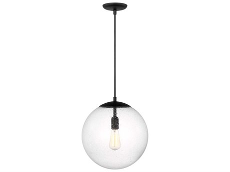 Visual Comfort Studio Leo 1-Light Midnight Black Globe Pendant