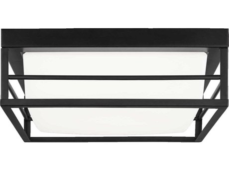 Visual Comfort Studio Dearborn 1-Light Midnight Black Flush Mount