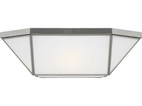 Visual Comfort Studio Morrison 4-Light Brushed Nickel Geometric Flush Mount