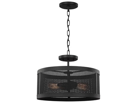 Visual Comfort Studio Gereon 2-Light Black Pendant