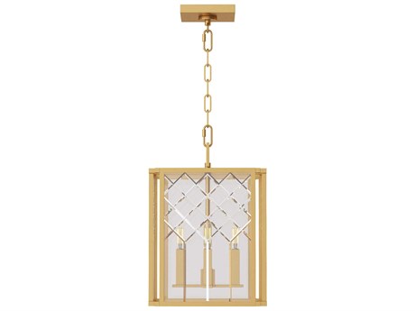 Visual Comfort Studio Erro 4-Light Burnished Brass Chandelier
