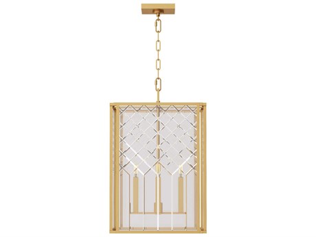 Visual Comfort Studio Erro 4-Light Burnished Brass Chandelier