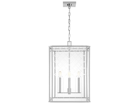 Visual Comfort Studio Erro 4-Light Polished Nickel Chandelier