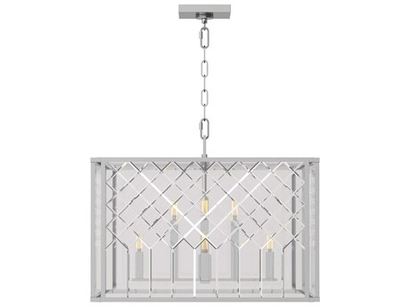 Visual Comfort Studio Erro 8-Light Polished Nickel Chandelier