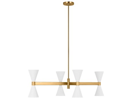 Visual Comfort Studio Albertine 8-Light Matte White Island Pendant