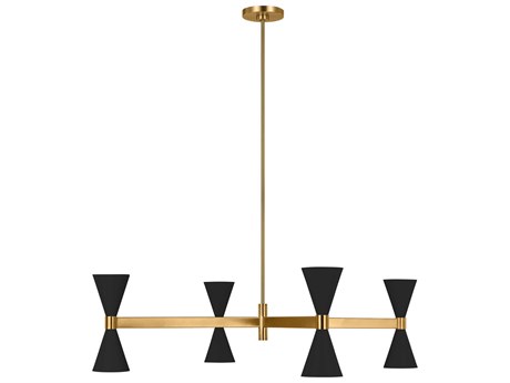 Visual Comfort Studio Albertine 8-Light Midnight Black Chandelier