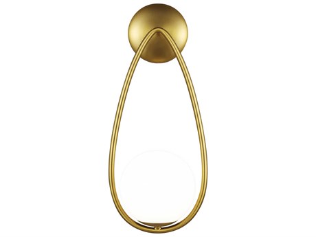Visual Comfort Studio Galassia 1-Light Burnished Brass Wall Sconce