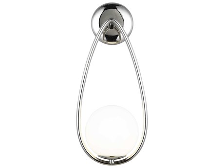 Visual Comfort Studio Galassia 1-Light Polished Nickel Wall Sconce