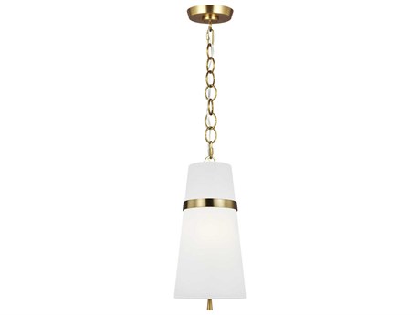 Visual Comfort Studio Cordtlandt 1-Light Burnished Brass Mini Pendant