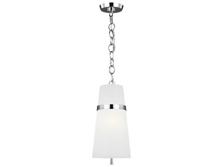 Visual Comfort Studio Cordtlandt 1-Light Polished Nickel Mini Pendant