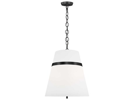 Visual Comfort Studio Cordtlandt 3-Light Aged Iron Black Pendant