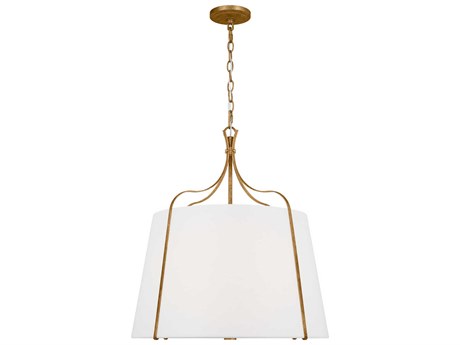 Visual Comfort Studio Leander 4-Light Antique Gild Gold Lantern Pendant