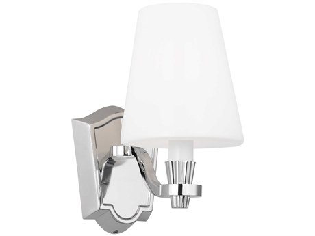 Visual Comfort Studio Paisley 1-Light Polished Nickel Wall Sconce