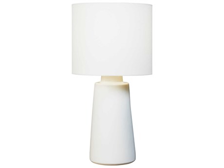 Visual Comfort Studio Vessel New White Linen Fabric Buffet Lamp