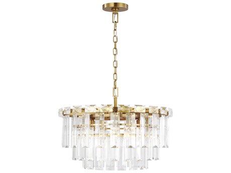 Visual Comfort Studio Arden 10-Light Burnished Brass Tiered Chandelier