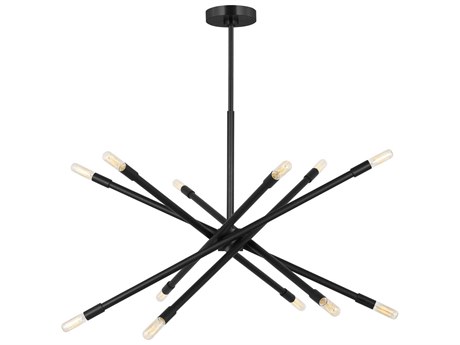 Visual Comfort Studio Eastyn 12-Light Midnight Black Sputnik Chandelier
