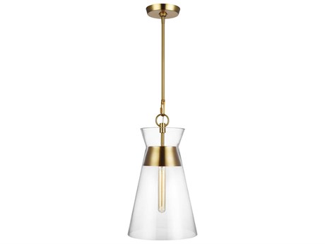 Visual Comfort Studio Atlantic 1-Light Burnished Brass Mini Pendant