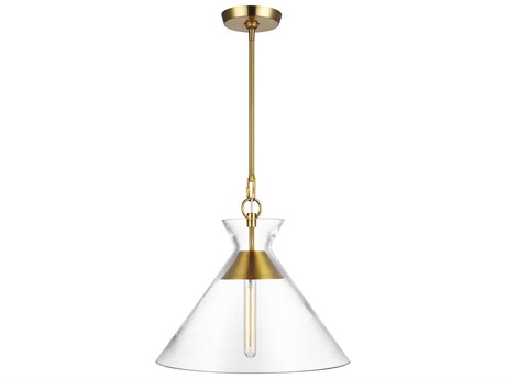 Visual Comfort Studio Atlantic 1-Light Burnished Brass Pendant