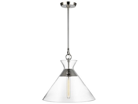 Visual Comfort Studio Atlantic 1-Light Polished Nickel Pendant