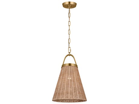 Visual Comfort Studio Whitby 1-Light Burnished Brass Pendant