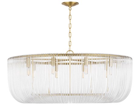Visual Comfort Studio Pierce 10-Light Burnished Brass Pendant