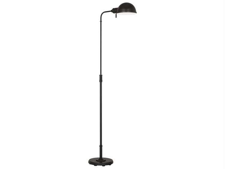Photos - Floodlight / Street Light Belmont Visual Comfort Studio  Aged Iron Steel Black Floor Lamp CT1251AI1 