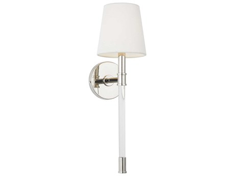 Visual Comfort Studio Hanover 1-Light Polished Nickel Wall Sconce