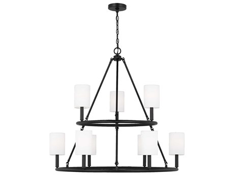 Visual Comfort Studio Egmont 9-Light Midnight Black Chandelier