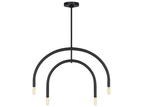 Visual Comfort Studio Hadden 4-Light Midnight Black Chandelier