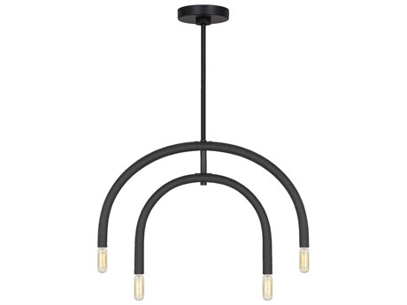 Visual Comfort Studio Hadden 4-Light Midnight Black Chandelier