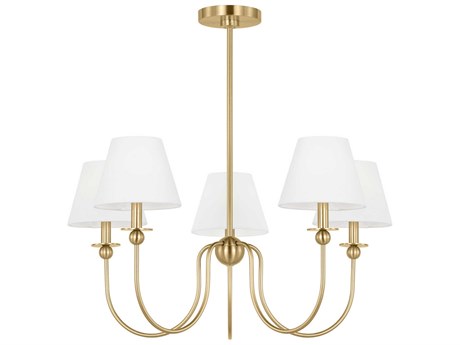 Visual Comfort Studio Elsay 5-Light Satin Brass Chandelier