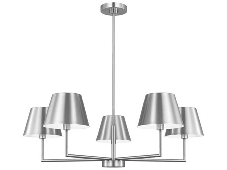 Visual Comfort Studio Ender 5-Light Brushed Nickel Chandelier