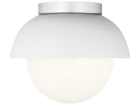 Visual Comfort Studio Hyde 1-Light Matte White Globe Flush Mount