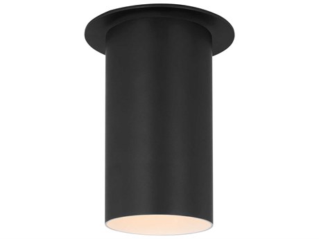 Visual Comfort Studio Archer 1-Light Midnight Black Cylinder Flush Mount