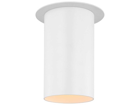 Visual Comfort Studio Archer 1-Light Matte White Cylinder Flush Mount