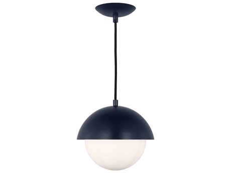Visual Comfort Studio Hyde 1-Light Navy Blue Globe Mini Pendant