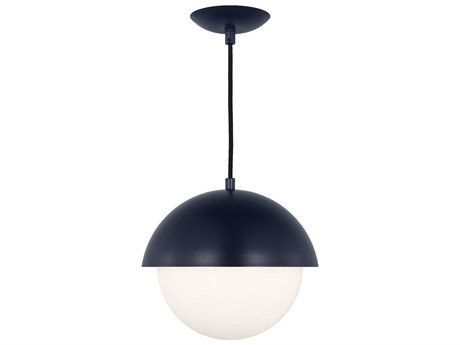 Visual Comfort Studio Hyde 1-Light Navy Blue Globe Mini Pendant