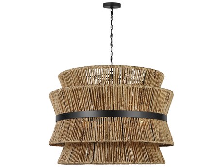 Visual Comfort Studio Thurlo 4-Light Midnight Black Brown Pendant