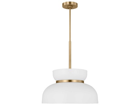 Visual Comfort Studio Pemberton 1-Light Matte White Mini Pendant