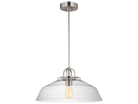 Visual Comfort Studio Payton 1-Light Brushed Steel Pendant