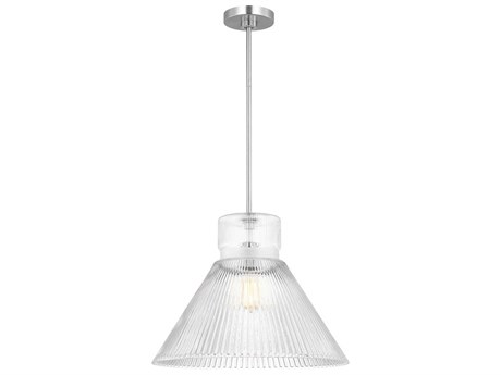 Visual Comfort Studio Liouet 1-Light Brushed Nickel Pendant