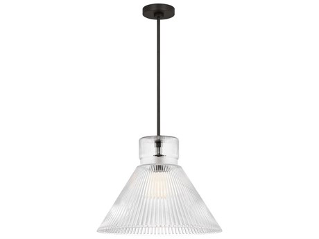 Visual Comfort Studio Liouet 1-Light Midnight Black Pendant
