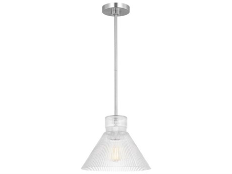 Visual Comfort Studio Liouet 1-Light Brushed Nickel Mini Pendant