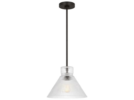 Visual Comfort Studio Liouet 1-Light Midnight Black Mini Pendant