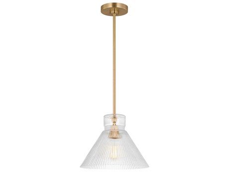Visual Comfort Studio Liouet 1-Light Satin Brass Mini Pendant