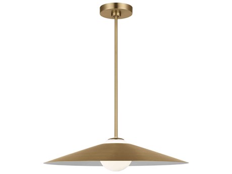 Visual Comfort Studio Astra 1-Light Satin Brass Pendant