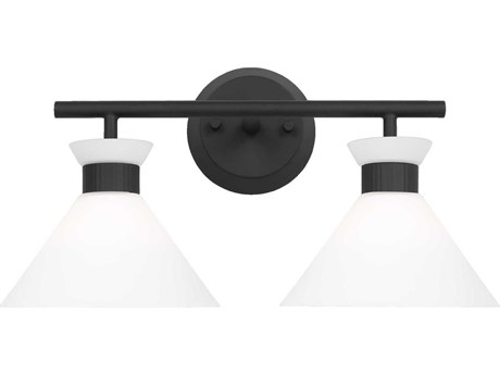 Visual Comfort Studio Belcarra 2-Light Midnight Black Vanity Light