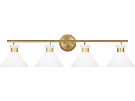 Visual Comfort Studio Belcarra 4-Light Satin Brass Vanity Light