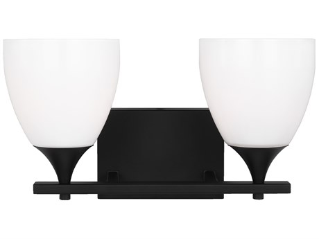 Visual Comfort Studio Toffino 2-Light Midnight Black Vanity Light