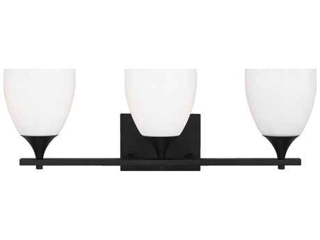 Visual Comfort Studio Toffino 3-Light Midnight Black Vanity Light